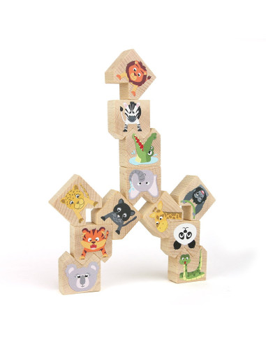 M-MCMW-005,Animale exotice haioase, joc de echilibru, Milaniwood