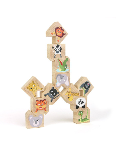 M-MCMW-005,Animale exotice haioase, joc de echilibru, Milaniwood