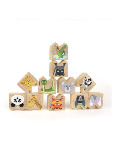 M-MCMW-005,Animale exotice haioase, joc de echilibru, Milaniwood