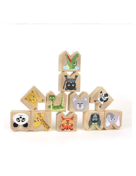 M-MCMW-005,Animale exotice haioase, joc de echilibru, Milaniwood