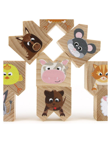 M-MCMW-004,Animale de ferma haioase, joc de echilibru