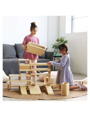 G97080,Hollow Blocks, blocuri mari de constructie openended, Guidecraft