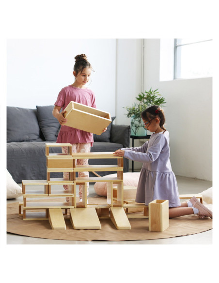 G97080,Hollow Blocks, blocuri mari de constructie openended, Guidecraft