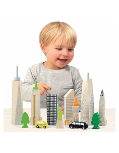 WW-2517,Glow City, cladiri fosforescente din lemn, Wonderworld 2