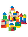 WW-2520,Cuburi constructie din lemn, 75 piese, Wonderworld