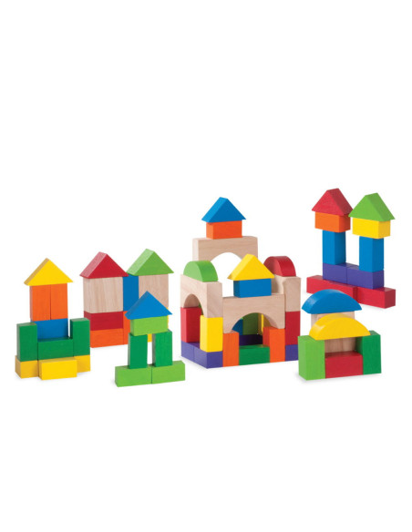 WW-2520,Cuburi constructie din lemn, 75 piese, Wonderworld