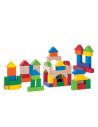 WW-2520,Cuburi constructie din lemn, 75 piese, Wonderworld
