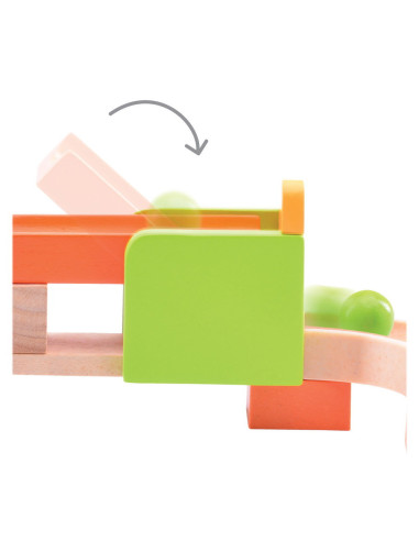 WW-7001,Traseu cu bile din lemn Spin & Swirl, Wonderworld