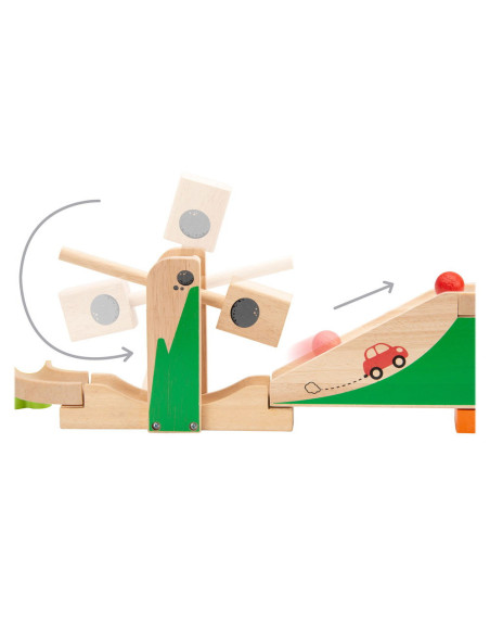 WW-7024,Traseu cu bile din lemn Boost Up, Wonderworld