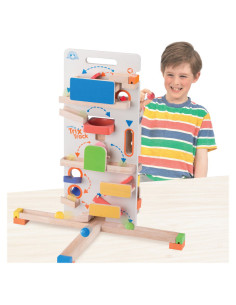 WW-7010,Traseu cu bile din lemn Tower Launcher, Wonderworld 2