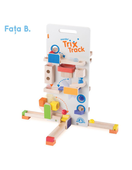 WW-7010,Traseu cu bile din lemn Tower Launcher, Wonderworld