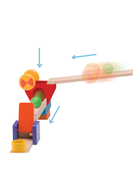 WW-7016,Traseu cu bile din lemn Wonder Bridge, Wonderworld