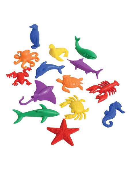 EDX-75100,Set pentru sortat, 84 de Animale acvatice, Edx Education