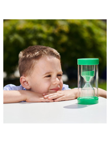 TIK-92111,Clepsidra jumbo cu nisip verde, 1 minut, TickiT