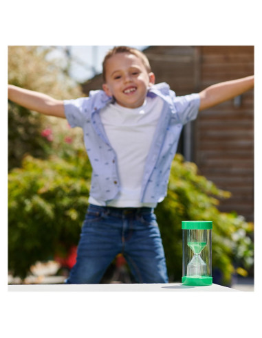 TIK-92111,Clepsidra jumbo cu nisip verde, 1 minut, TickiT