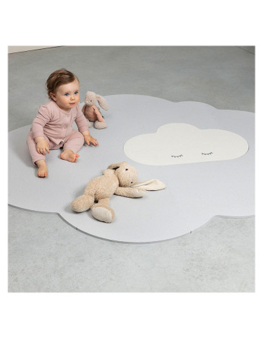 QT172147,Saltea de joaca din spuma, Norisorul gri, 175 cm, Quut Toys
