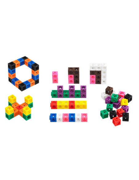 EDX-75190,Math Cubes, cuburi interconectabile, set 125 piese