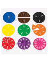 EDX-53851,Cercuri cu fractii, set cu 51 piese