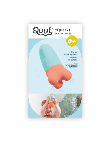 QT173229,Squeezi Rocket, jucarie stropitoare de baie din silicon