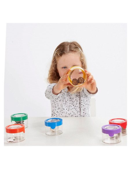 TIK-61094,Rainbow Viewers, borcane cu lupa, set 6 piese, TickiT