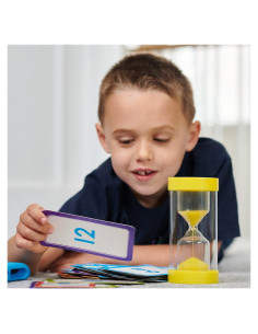 TIK-92115,Clepsidra jumbo cu nisip galben, 3 minut, TickiT 2