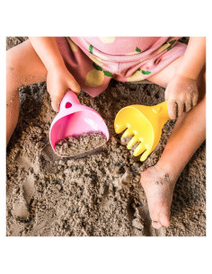 QT172956,Raki, set pentru plaja si gradina, roz, Quut Toys 2