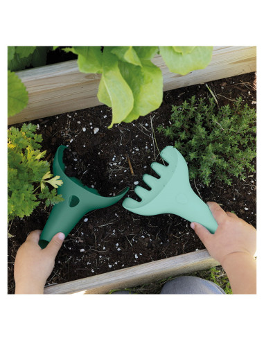 QT173588,Garden Fun Green, set de plaja si gradina, Quut Toys QT173588,Garden Fun Green, set de plaja si gradina, Quut Toys