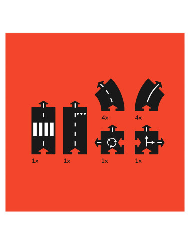 WTP-12RR,Traseu auto Waytoplay, Ringroad, 12 piese