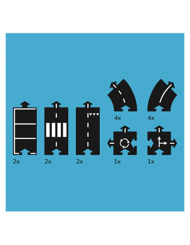 WTP-16EX,Traseu auto Waytoplay, Expressway, 16 piese