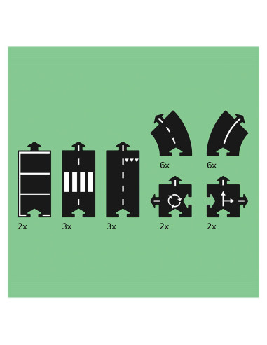 WTP-24HI,Traseu auto Waytoplay, Highway, 24 piese