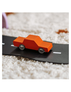 WTP-1HW-5,Masinuta handmade din lemn, Waytoplay, portocaliu 2