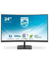 MONITOR  Philips 23.6 inch, home | office, VA, Full HD (1920 x 1080), Wide | curbat, 250 cd mp, 4 ms, HDMI | VGA, "241E1SC 00" (