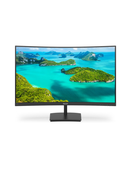 MONITOR  Philips 23.6 inch, home | office, VA, Full HD (1920 x 1080), Wide | curbat, 250 cd mp, 4 ms, HDMI | VGA, "241E1SC 00" (
