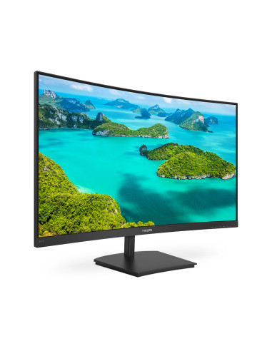 MONITOR  Philips 23.6 inch, home | office, VA, Full HD (1920 x 1080), Wide | curbat, 250 cd mp, 4 ms, HDMI | VGA, "241E1SC 00" (