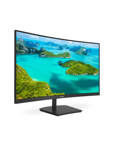 MONITOR  Philips 23.6 inch, home | office, VA, Full HD (1920 x 1080), Wide | curbat, 250 cd mp, 4 ms, HDMI | VGA, "241E1SC 00" (
