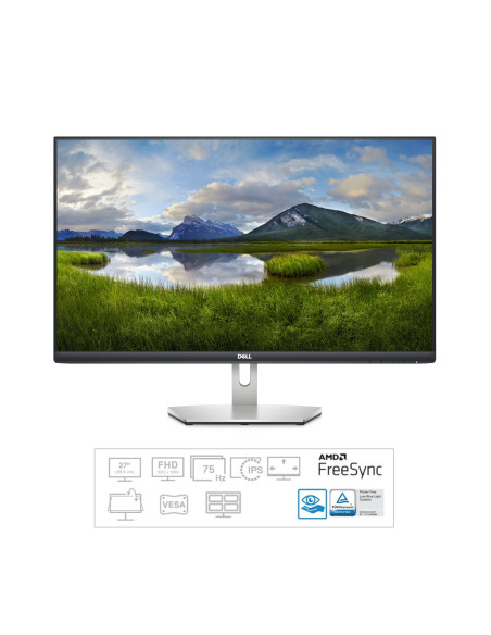 MONITOR Dell 27 inch, home | office, IPS, Full HD (1920 x 1080), Wide, 300 cd mp, 4 ms, HDMI, "210-AXKV" (include TV 6.00lei)