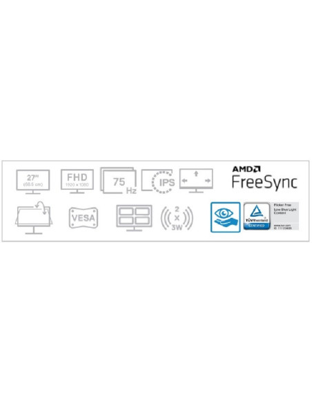 MONITOR Dell 27 inch, home | office, IPS, Full HD (1920 x 1080), Wide, 300 cd mp, 4 ms, HDMI, "210-AXLE" (include TV 6.00lei)
