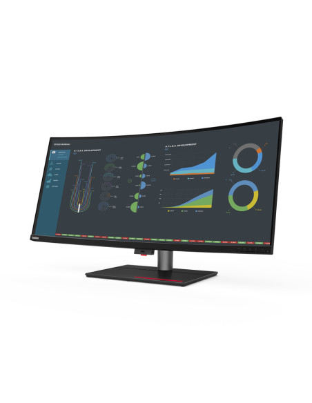 MONITOR Lenovo 39.7 inch, home | office, IPS, 5K WUHD (5120 x 2160), Ultra Wide | curbat, 300 cd mp, 4 ms, DisplayPort | HDMI, "