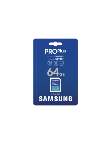 MB-SD64S/EU,Samsung MB-SD64S/EU, 64 Giga Bites, SD, Clasa 3, UHS-I, 180 MB/s, 130 MB/s