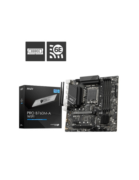 PRO B760M-A WIFI,MSI PRO B760M-A WIFI LGA 1700 2xDP 2xHDMI "PRO B760M-A WIFI"