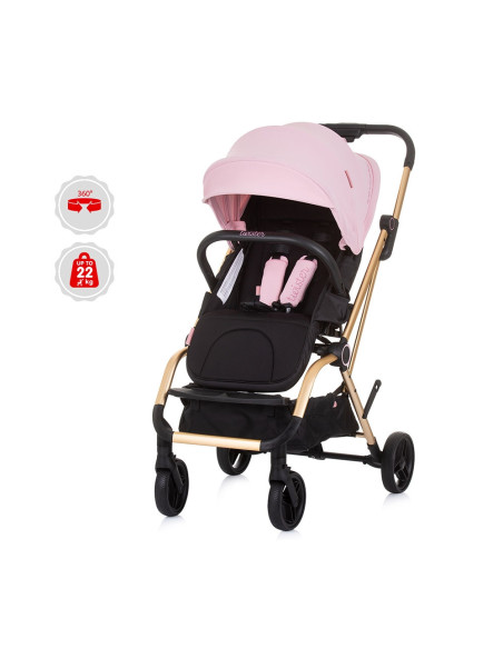 LKTW02303RW,Carucior Chipolino Twister rose water cu sezut rotativ