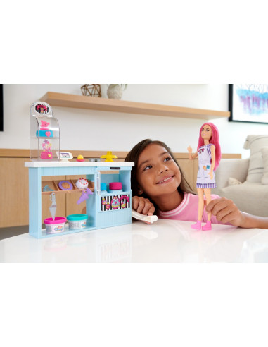 MTHGB73,Barbie You Can Be Anything Set Cofetarie