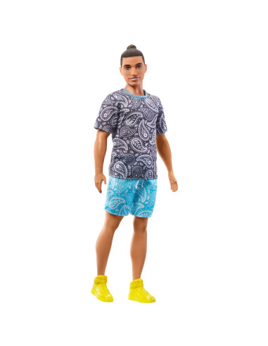 MTDWK44_HJT09,Barbie Papusa Baiat Fashionistas Saten Cu Tricou