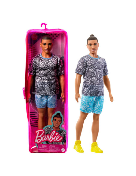 MTDWK44_HJT09,Barbie Papusa Baiat Fashionistas Saten Cu Tricou