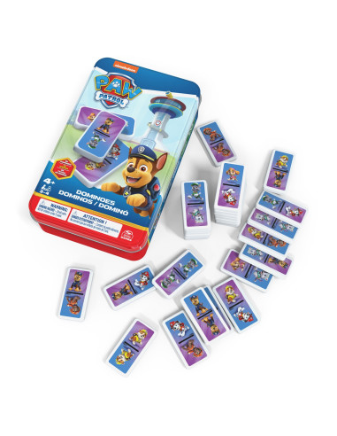 6067468,Patrula Catelusilor Domino In Cutie In Cutie Metalica