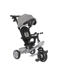 10050630001,Tricicleta pentru copii, Revel, sezut rotativ la 360 grade, 1-5 Ani, Grey