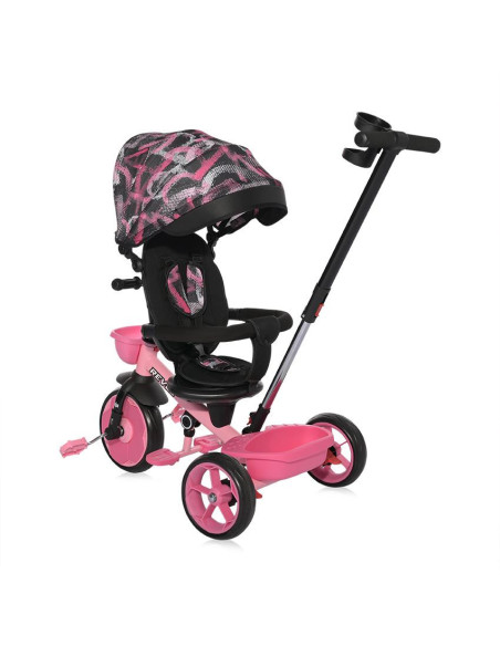 10050630002,Tricicleta pentru copii, Revel, sezut rotativ la 360 grade, 1-5 Ani, Pink