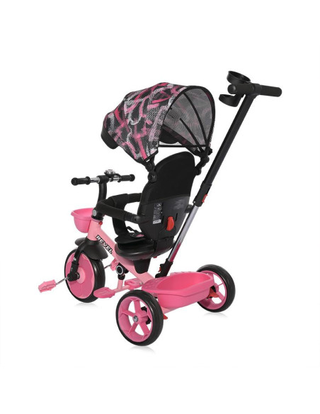 10050630002,Tricicleta pentru copii, Revel, sezut rotativ la 360 grade, 1-5 Ani, Pink
