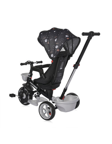 10050642345,Tricicleta pentru copii, Voyage, cu sezut reversibil, 1-5 Ani, Black Cosmos
