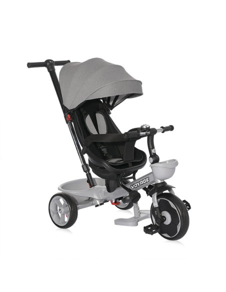 10050640001,Tricicleta pentru copii, Voyage, cu sezut reversibil, 1-5 Ani, Grey